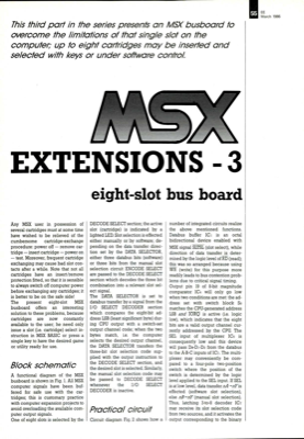 MSX extensions (3) - eight-slot bus board