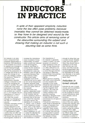 Inductors in practice