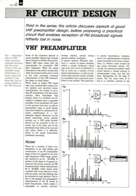 RF circuit design (3) - VHF amplifier