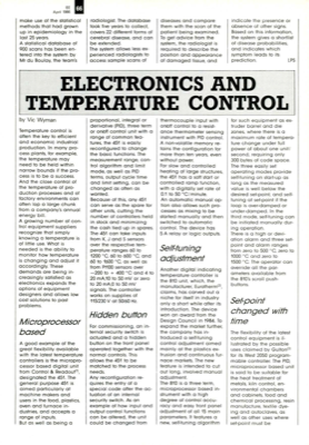 Electronics and temperature control