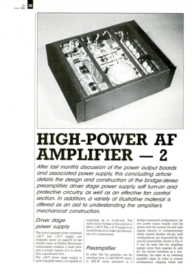 High-power AF amplifier (2)