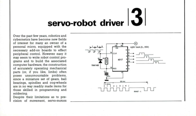 Servo robot driver