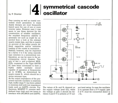 Symmetrical cascode oscillator