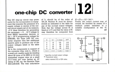 One-chip DC converter