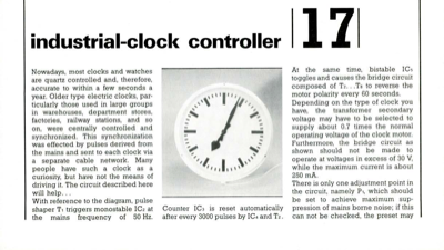 Industrial clock controller