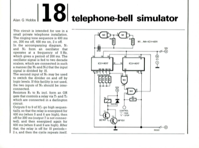 Telephone-bell simulator