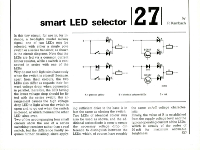 Smart LED selector