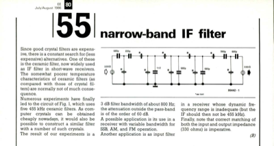 narrow-band IF filter