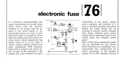 Electronic fuse