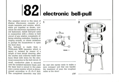 Electronic bell-pull