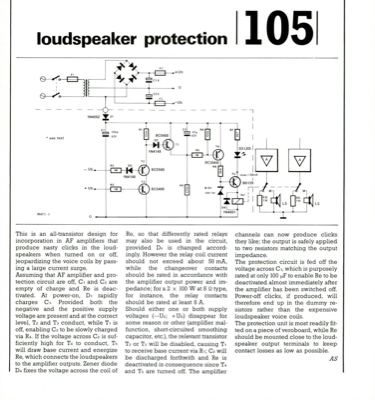 Loudspeaker protection