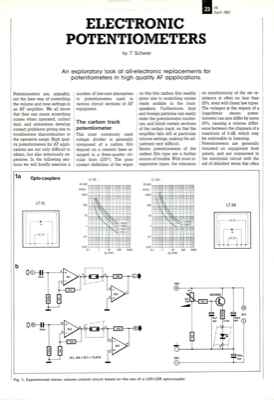 Electronic Potentiometers