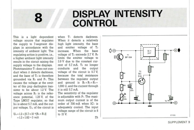 Display Intensity Control
