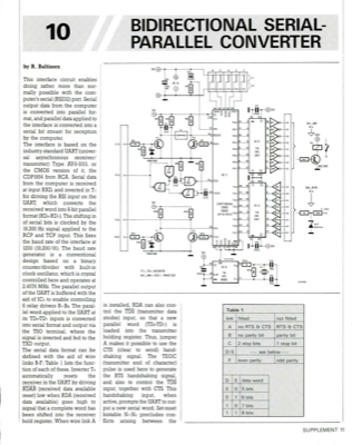 Bidirectional Serial Parallel Converter