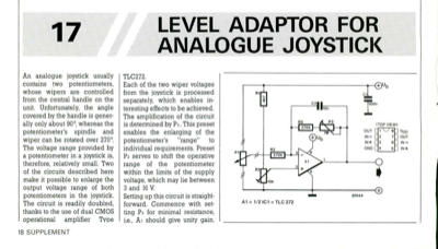 Level Adaptor For Analogue Joystick