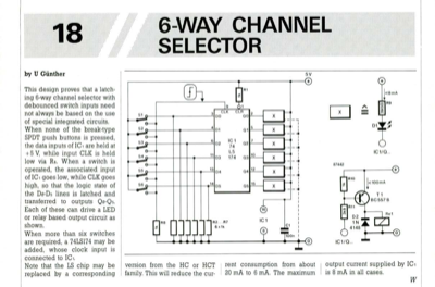 6-Way Channel Selector