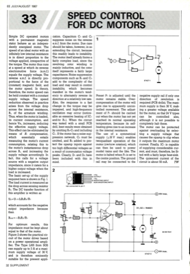 Speed Control For Dc Motors