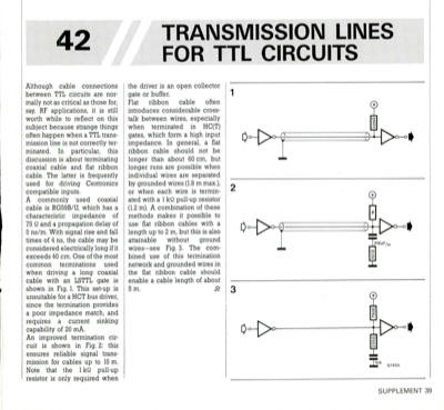 Transmission Lines For Ttl Circuits