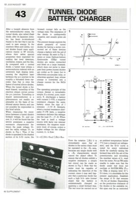 Tunnel Diode Battery Charger