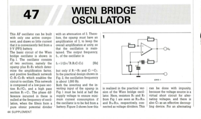 Wien Bridge Oscillator