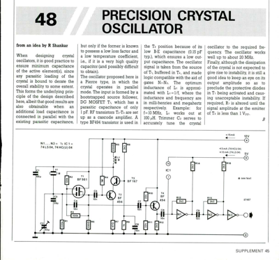 Precision Crystal Oscillator