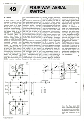 Four-Way Aerial Switch