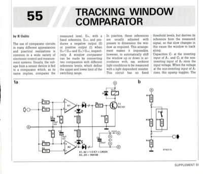 Tracking Window Comparator