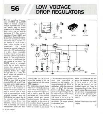 Low Voltage Drop Regulators