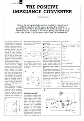 The Positive Impedance Converter