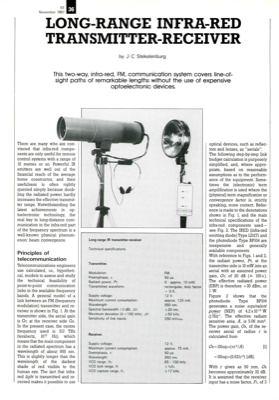 Long-Range Infra-Red Transmitter-Receiver