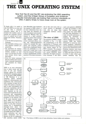 The Unix Operating System