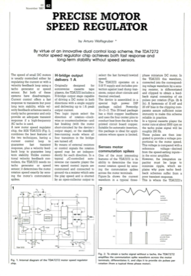 Precise Motor Speed Regulator