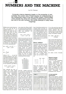 Numbers And The Machine