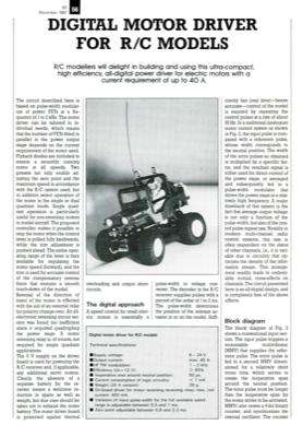 Digital Motor Driver For R/C Models