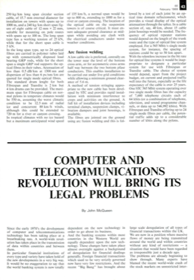 Computer And Telecommunications Revolution Will Bring Its Legal Problems