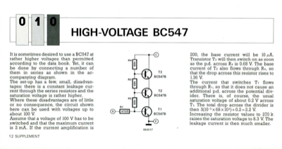 High-Voltage Bc547