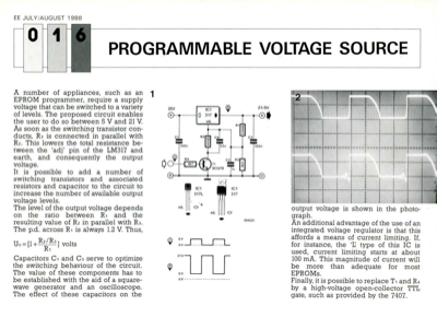 Programmable Voltage Source