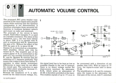 Automatic Volume Control