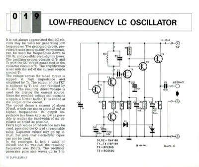 Low-Frequency Lc Oscillator
