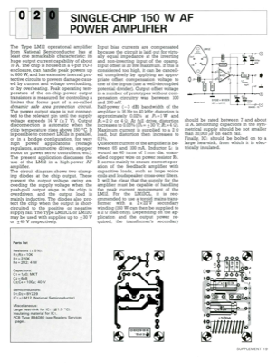 Single-Chip 150 W Af Power Amplifier