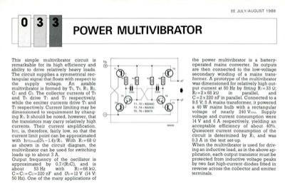 Power Multivibrator