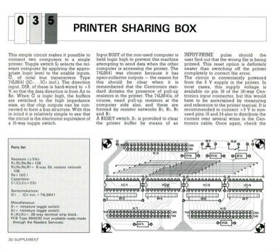 Printer Sharing Box