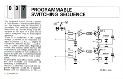 Programmable Switching Sequence