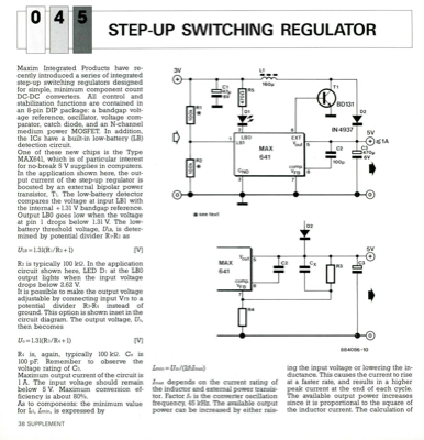 Step-Up Switching Regulator