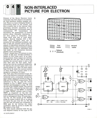 Non-Interlaced Picture For Electron