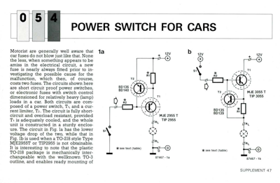 Power Switch For Cars