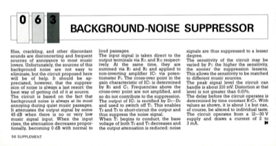 Background-Noise Suppressor