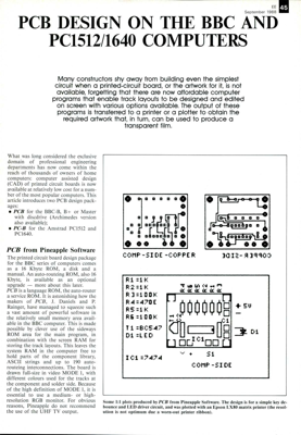 Pcb Design On The Bbc Pc1512/1640 Computers