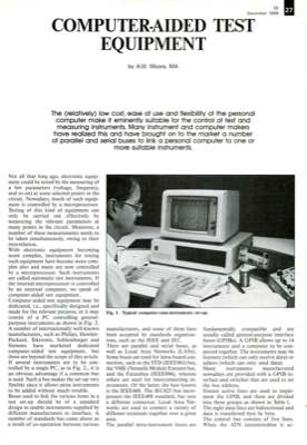 Computer-Aided Test Equipment