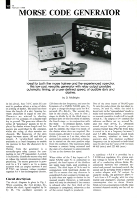 Morse Code Generator